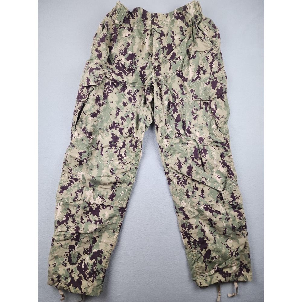 U.S. Navy Pants Mens M Regular 30x31 Type III NWU Camo Cargo Workwear Seals